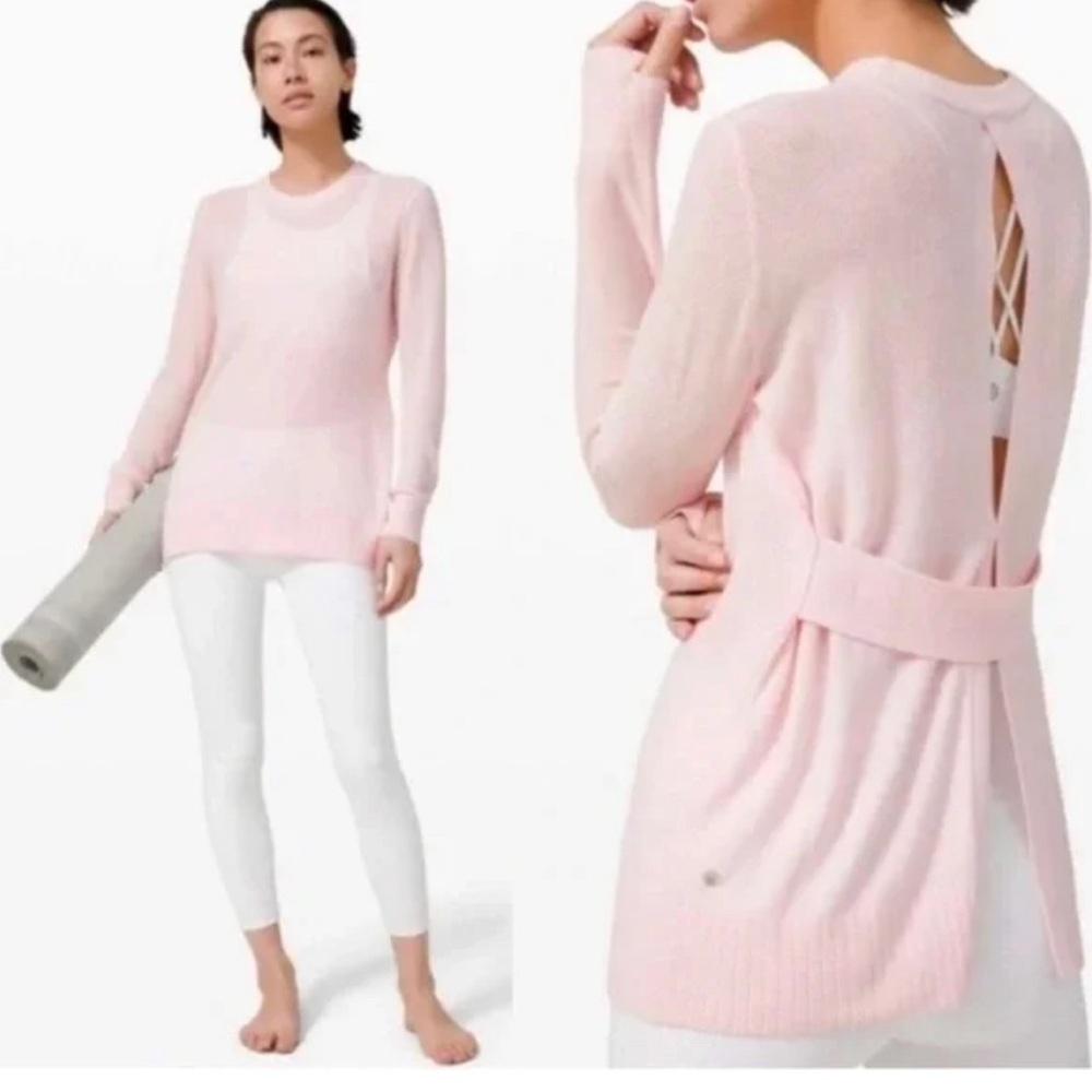 Lululemon Sweater Pink Glow Size 8